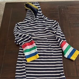 Boden Navy Dress with Gold Trim